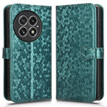 For OnePlus 13 Wallet Case Dot Pattern Imprint PU Leather Phone Cover