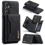 DG.MING M2 Series for Samsung Galaxy S25+ Case PU+PC+TPU Phone Cover Detachable Wallet
