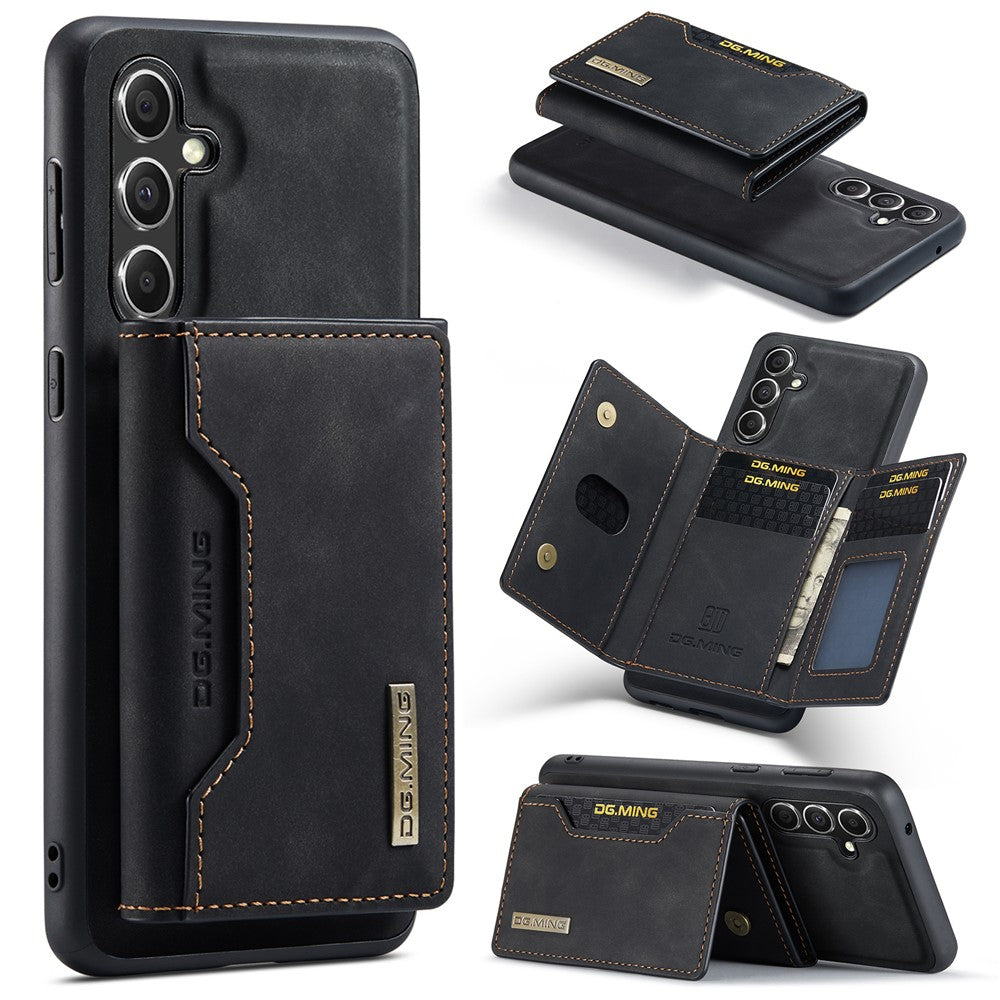DG.MING M2 Series for Samsung Galaxy S25+ Case PU+PC+TPU Phone Cover Detachable Wallet