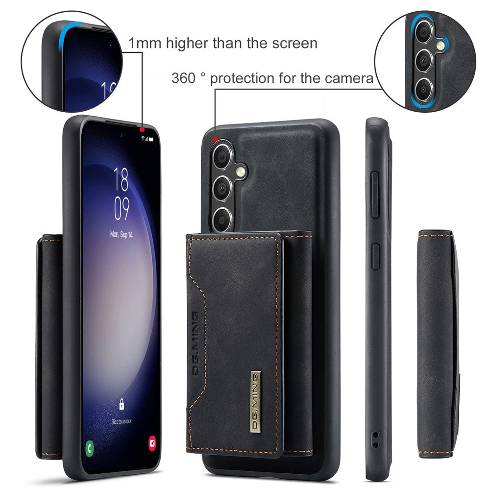 DG.MING M2 Series for Samsung Galaxy S25+ Case PU+PC+TPU Phone Cover Detachable Wallet