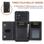 DG.MING M2 Series for Samsung Galaxy S25+ Case PU+PC+TPU Phone Cover Detachable Wallet