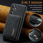 DG.MING M2 Series for Samsung Galaxy S25+ Case PU+PC+TPU Phone Cover Detachable Wallet
