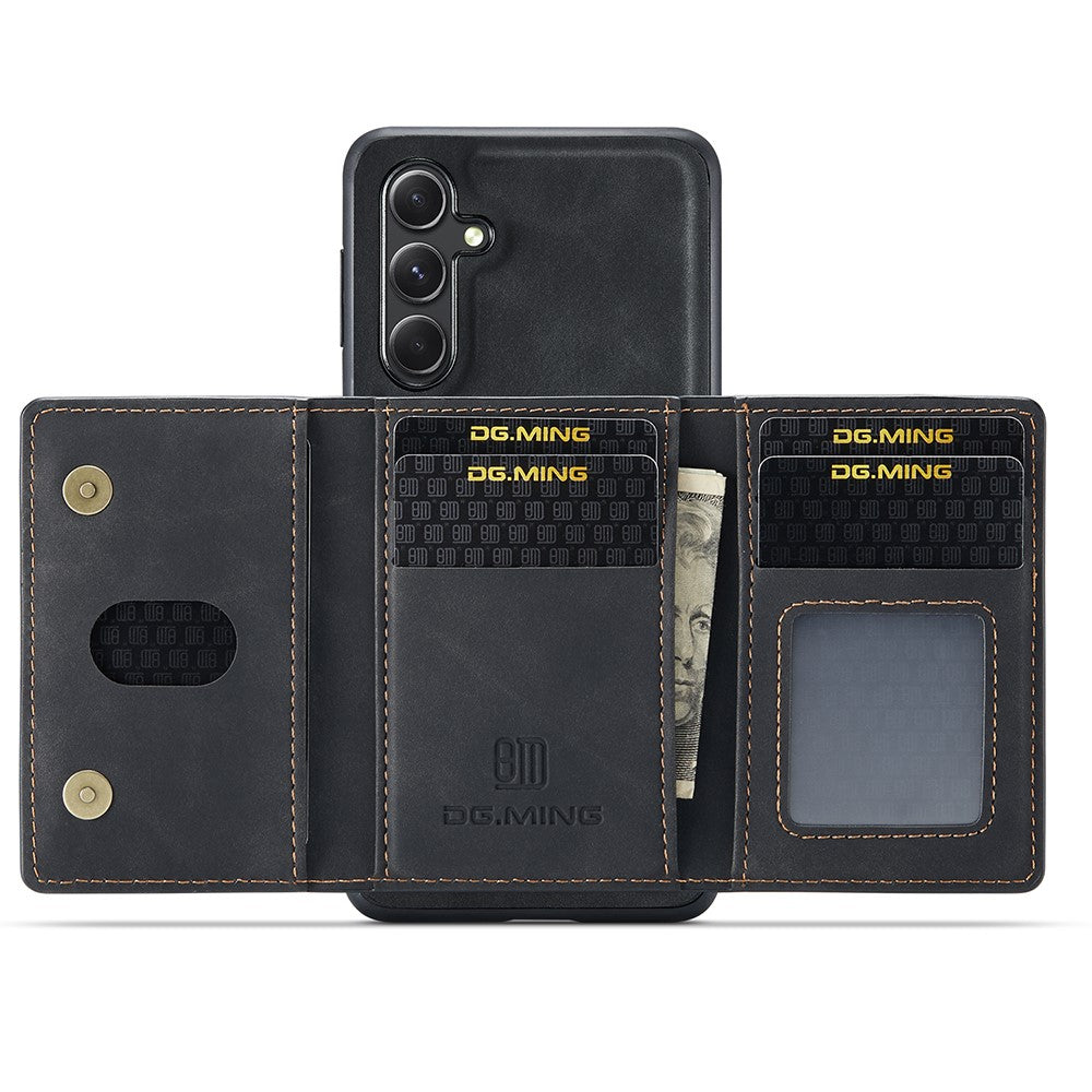 DG.MING M2 Series for Samsung Galaxy S25+ Case PU+PC+TPU Phone Cover Detachable Wallet