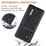 DG.MING M2 Series for Samsung Galaxy S25+ Case PU+PC+TPU Phone Cover Detachable Wallet