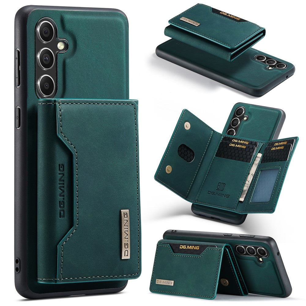 DG.MING M2 Series for Samsung Galaxy S25+ Case PU+PC+TPU Phone Cover Detachable Wallet