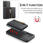 DG.MING M5 Series For Samsung Galaxy S25+ Case Detachable Magnetic Leather Phone Cover with Card Slots