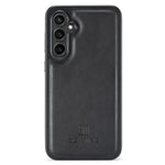 DG.MING For Samsung Galaxy S25 Case Anti-Drop Leather Coated PC+TPU Phone Back Cover