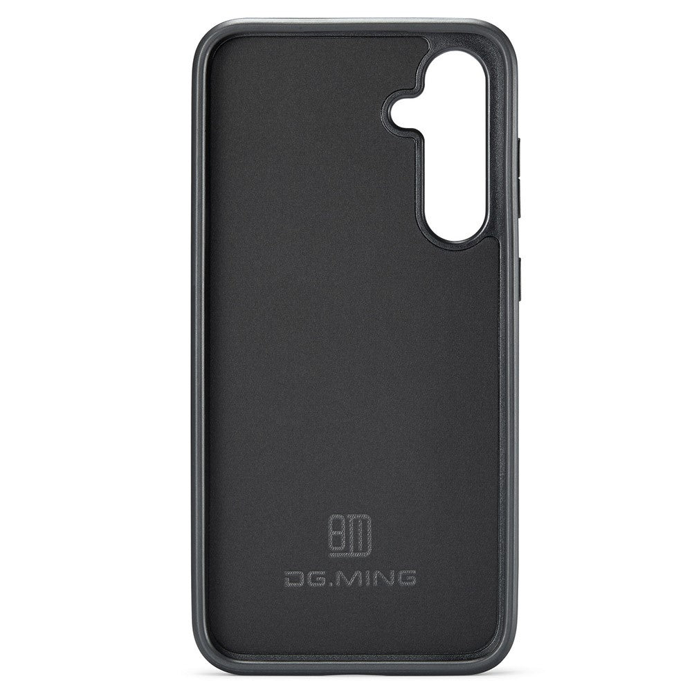 DG.MING For Samsung Galaxy S25 Case Anti-Drop Leather Coated PC+TPU Phone Back Cover
