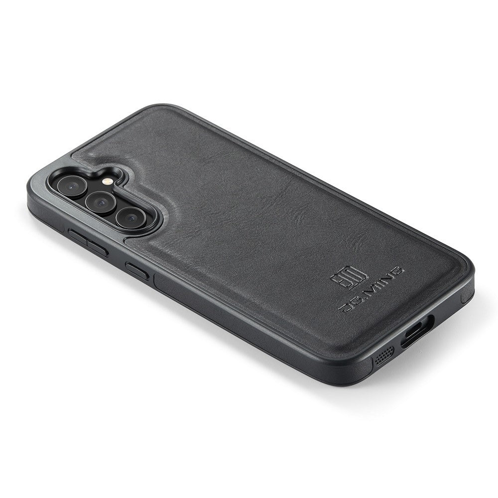 DG.MING For Samsung Galaxy S25 Case Anti-Drop Leather Coated PC+TPU Phone Back Cover