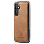 DG.MING For Samsung Galaxy S25 Case Anti-Drop Leather Coated PC+TPU Phone Back Cover