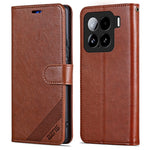 AZNS For Xiaomi 15 Case Anti-Scratch PU Leather Stand Wallet Phone Cover