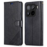 AZNS For Xiaomi 15 Pro Case Anti-Scratch PU Leather Stand Wallet Phone Cover