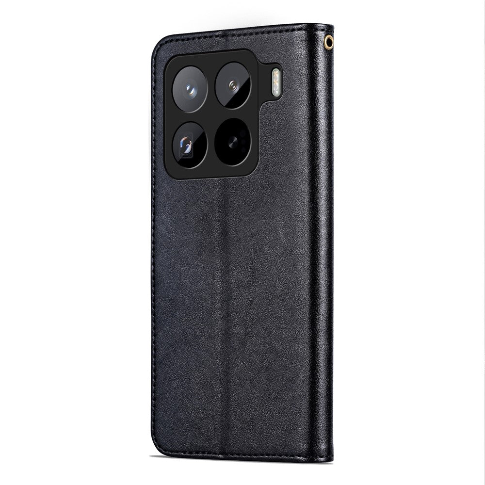 AZNS For Xiaomi 15 Pro Case Anti-Scratch PU Leather Stand Wallet Phone Cover