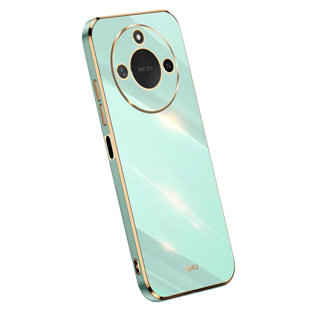 XINLI For Honor X60 5G Case TPU Phone Cover with Electroplating Frame