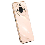 XINLI For Honor X60 5G Case TPU Phone Cover with Electroplating Frame