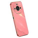 XINLI For Honor X60 5G Case TPU Phone Cover with Electroplating Frame