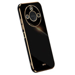 XINLI For Honor X60 5G Case TPU Phone Cover with Electroplating Frame