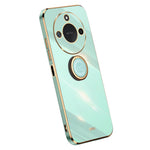 XINLI For Honor X60 5G Case Ring Kickstand Electroplating TPU Phone Cover