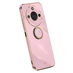 XINLI For Honor X60 5G Case Ring Kickstand Electroplating TPU Phone Cover