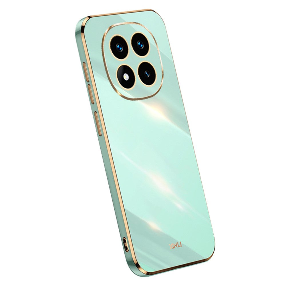 XINLI For Xiaomi Redmi Note 14 Pro 5G / Poco X7 5G Case TPU Phone Cover with Electroplating Frame
