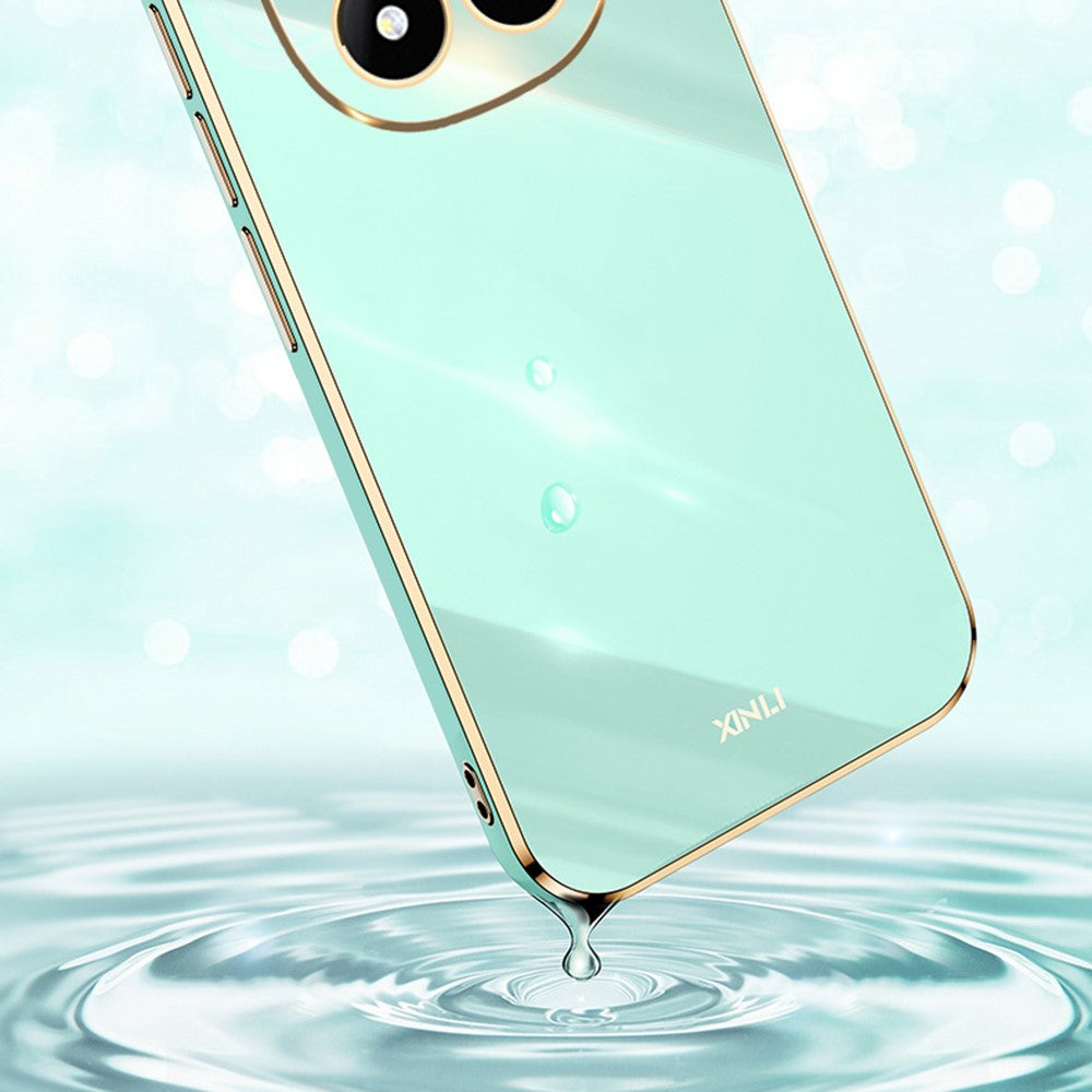 XINLI For Xiaomi Redmi Note 14 Pro 5G / Poco X7 5G Case TPU Phone Cover with Electroplating Frame