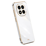 XINLI For Xiaomi Redmi Note 14 Pro 5G / Poco X7 5G Case TPU Phone Cover with Electroplating Frame