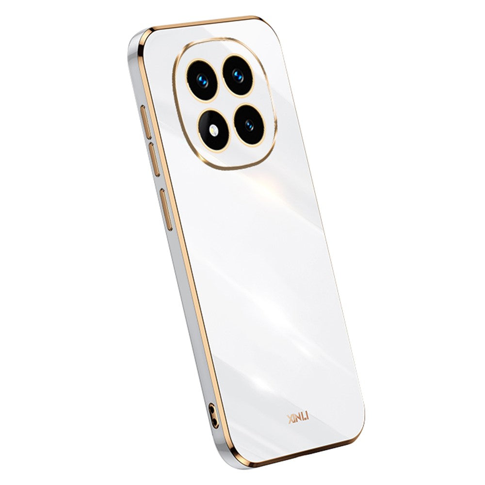 XINLI For Xiaomi Redmi Note 14 Pro 5G / Poco X7 5G Case TPU Phone Cover with Electroplating Frame
