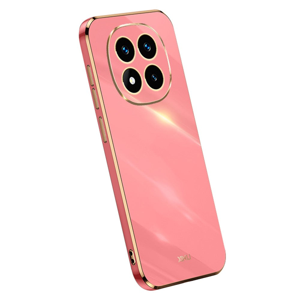 XINLI For Xiaomi Redmi Note 14 Pro 5G / Poco X7 5G Case TPU Phone Cover with Electroplating Frame
