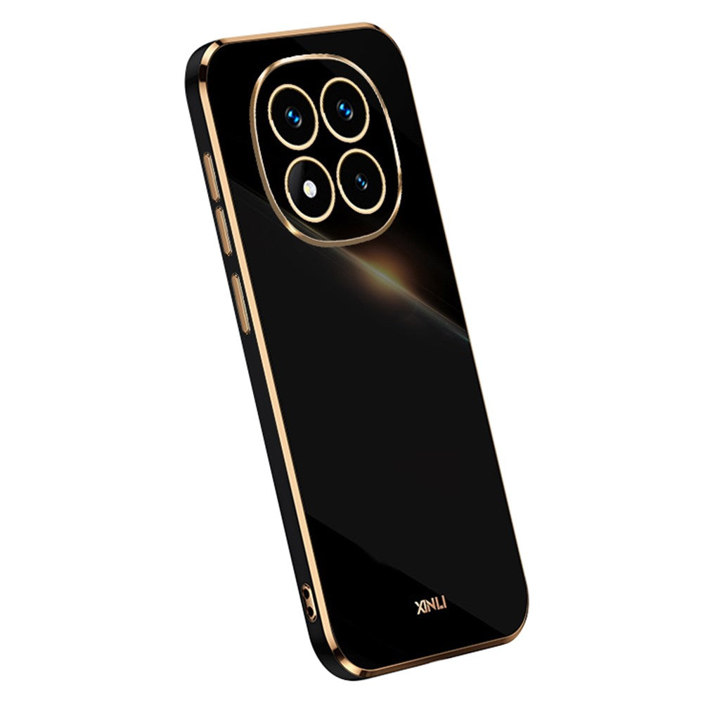 XINLI For Xiaomi Redmi Note 14 Pro 5G / Poco X7 5G Case TPU Phone Cover with Electroplating Frame