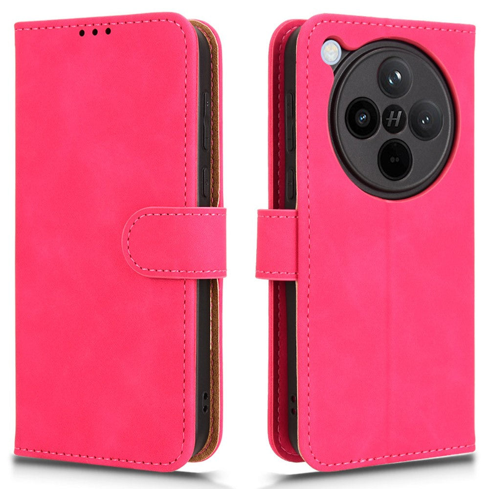 Läderfodral för Oppo Find X8 5G, Anti-fall-fodral med vikbart läderfodral