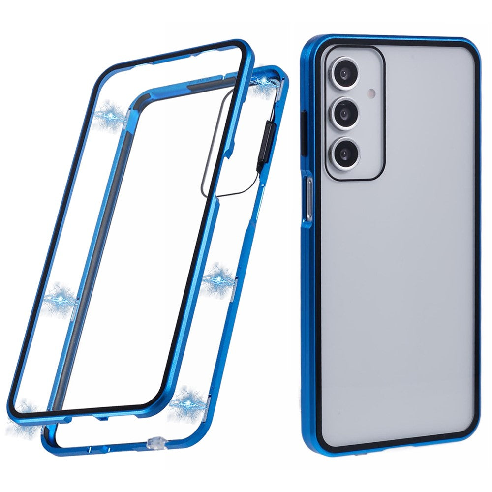 Til Samsung Galaxy A16 4G / 5G Full Body Cover Magnetisk Hærdet Glas Dobbeltsidet Telefoncover