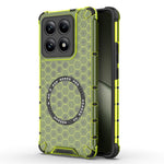 For Xiaomi 14T Magnetic Case Honeycomb Design TPU+PC Phone Cover