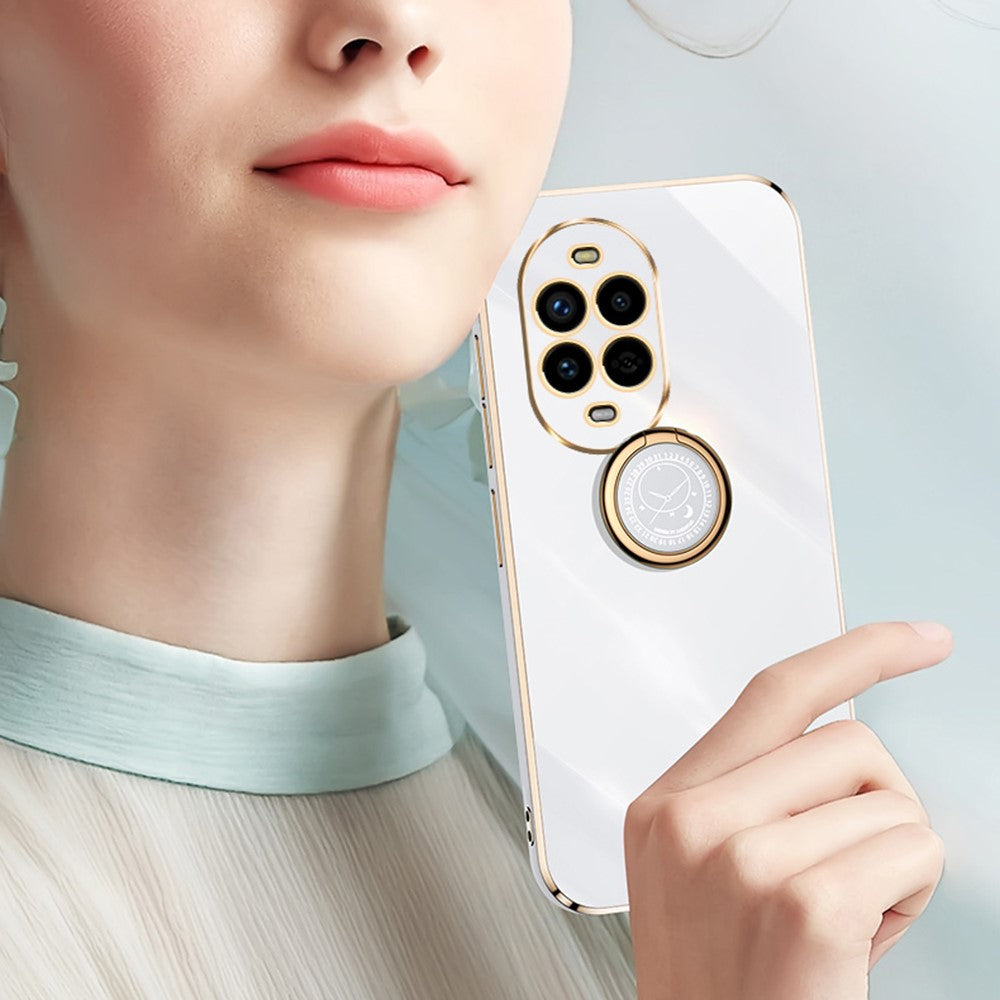 XINLI För Huawei Nova 13 Pro 5G Skal Ring Stativ Galvaniserad TPU mobilskal