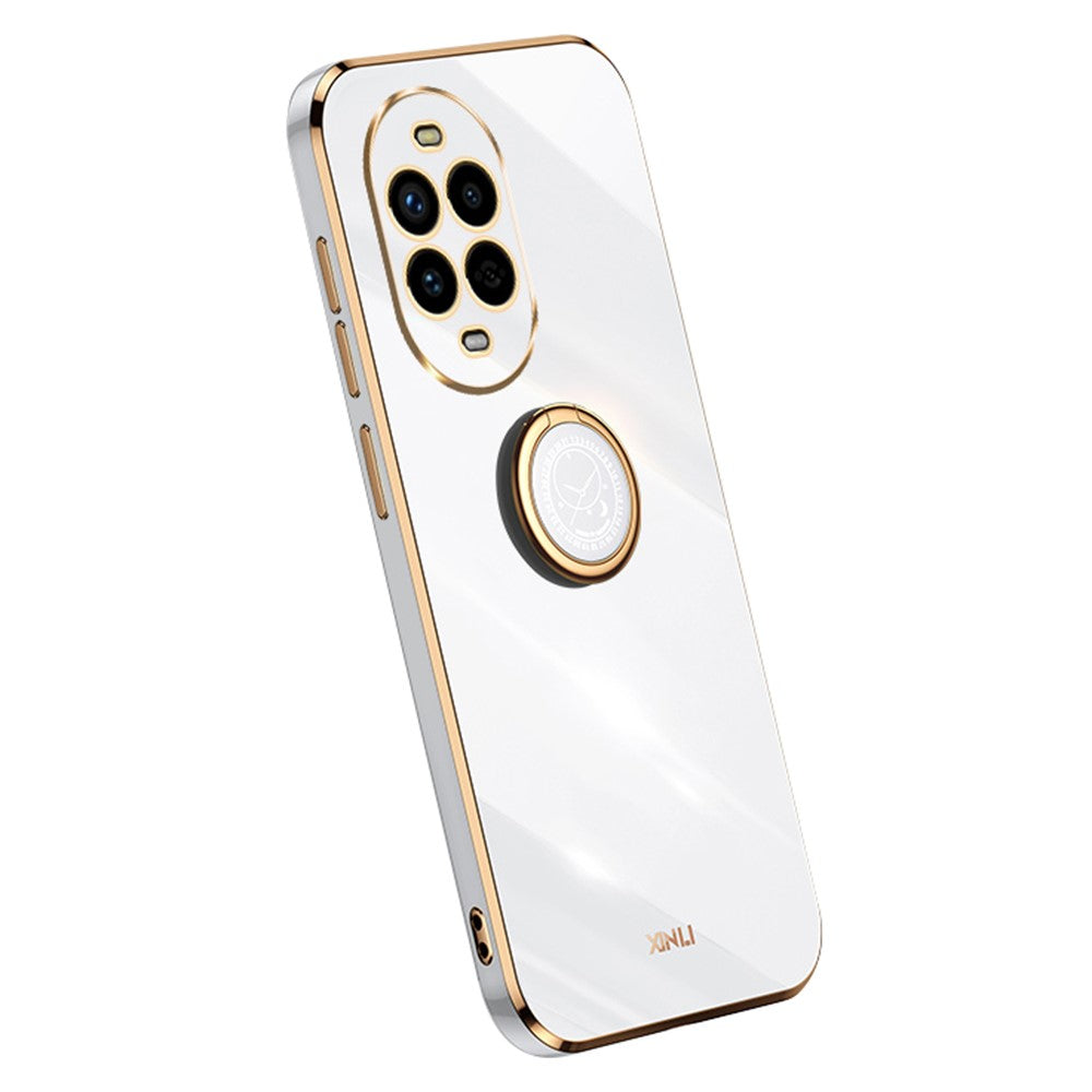 XINLI For Huawei nova 13 Pro 5G Case Ring Kickstand Electroplating TPU Phone Cover