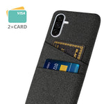 For Samsung Galaxy A36 5G Case Cloth + Hard PC Phone Cover with Dual Card Slots