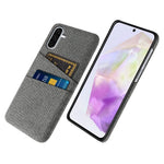 For Samsung Galaxy A36 5G Case Cloth + Hard PC Phone Cover with Dual Card Slots