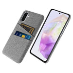 For Samsung Galaxy A36 5G Case Cloth + Hard PC Phone Cover with Dual Card Slots