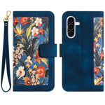 For Samsung Galaxy A36 5G Case PU Leather Floral Phone Cover with Card Slots