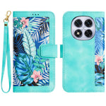 For Xiaomi Redmi Note 14 Pro 5G / Poco X7 5G Case PU Leather Floral Phone Cover with Card Slots
