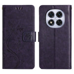 For Xiaomi Redmi Note 14 Pro 5G / Poco X7 5G Leather Wallet Case Butterfly Flower Imprinted Phone Cover with Strap