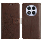 For Xiaomi Redmi Note 14 Pro 5G / Poco X7 5G Leather Wallet Case Butterfly Flower Imprinted Phone Cover with Strap