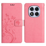 For Xiaomi Redmi Note 14 Pro 5G / Poco X7 5G Leather Wallet Case Butterfly Flower Imprinted Phone Cover with Strap
