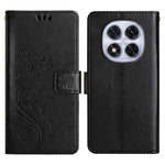 For Xiaomi Redmi Note 14 Pro 5G / Poco X7 5G Leather Wallet Case Butterfly Flower Imprinted Phone Cover with Strap