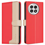 BINFEN COLOR BF33 for OnePlus 13 Leather Case Splicing Color RFID Blocking
