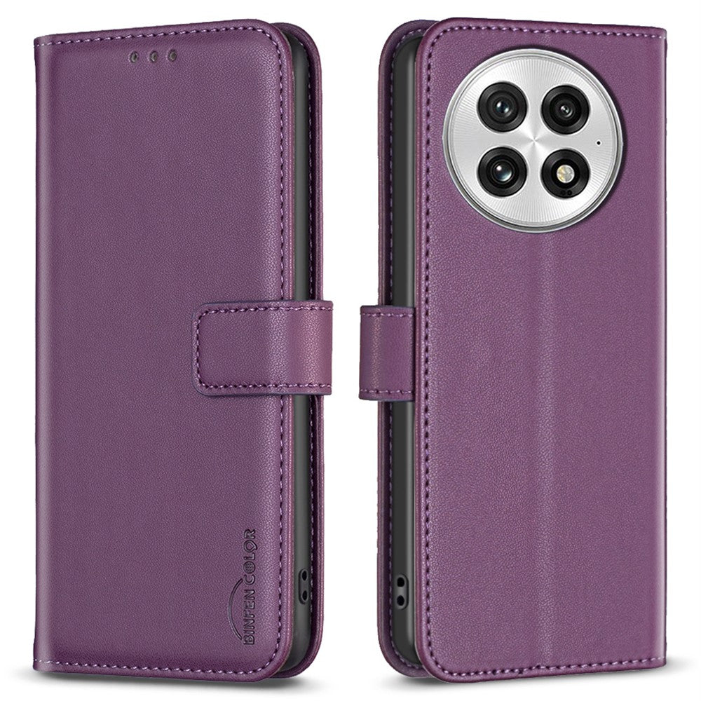 BINFEN COLOR BF17 For OnePlus 13 Case Wallet Folio Flip Leather Cover