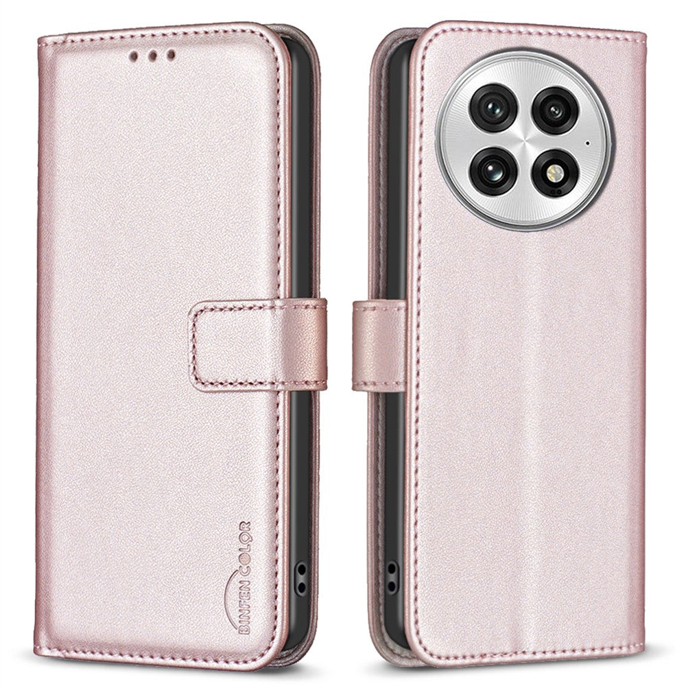 BINFEN COLOR BF17 For OnePlus 13 Case Wallet Folio Flip Leather Cover