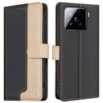 BINFEN COLOR BF33 for Xiaomi 15 Pro Leather Case Splicing Color RFID Blocking