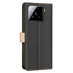BINFEN COLOR BF33 for Xiaomi 15 Pro Leather Case Splicing Color RFID Blocking