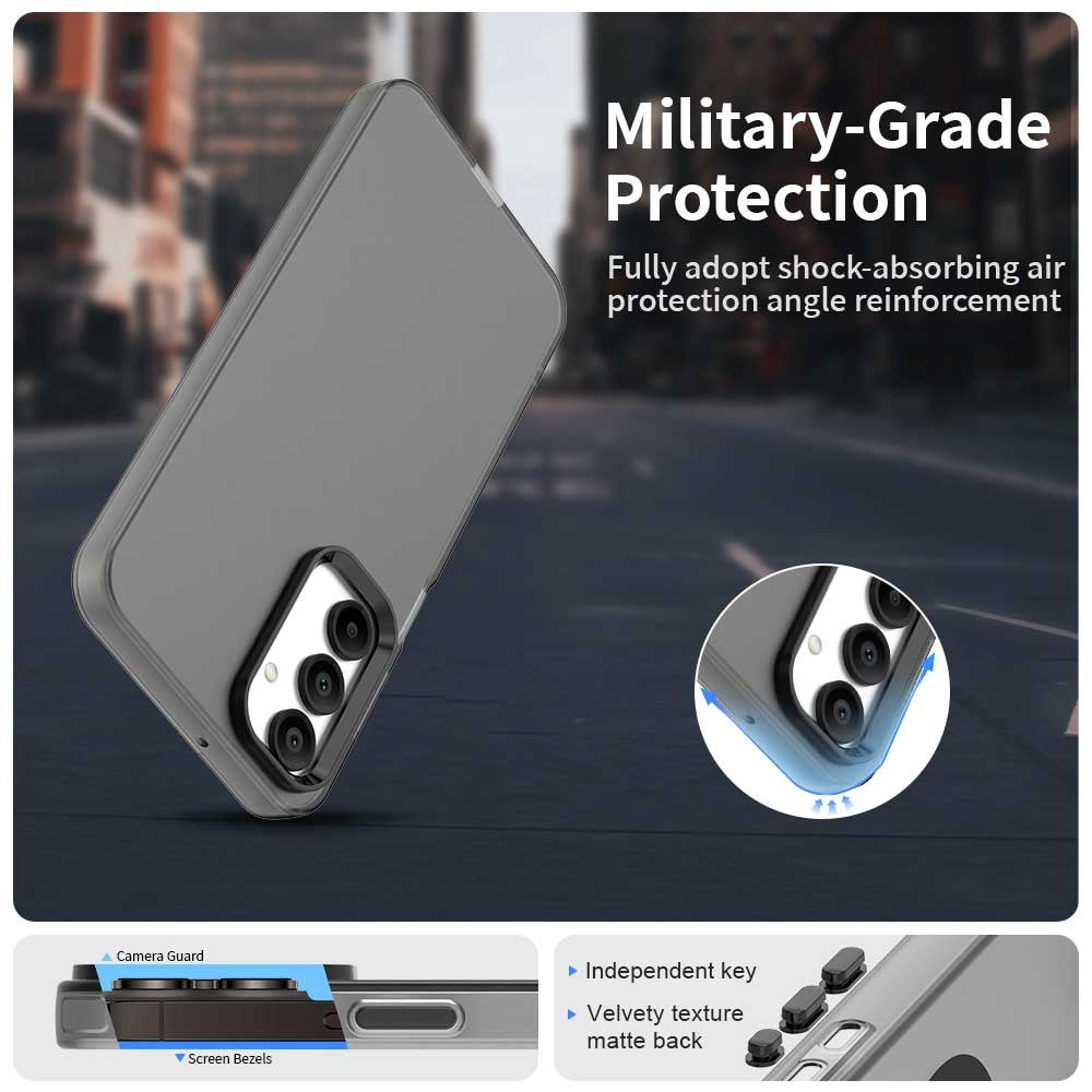 For Samsung Galaxy A35 5G Case PC+TPU+PET Matte Anti-Drop Phone Back Cover