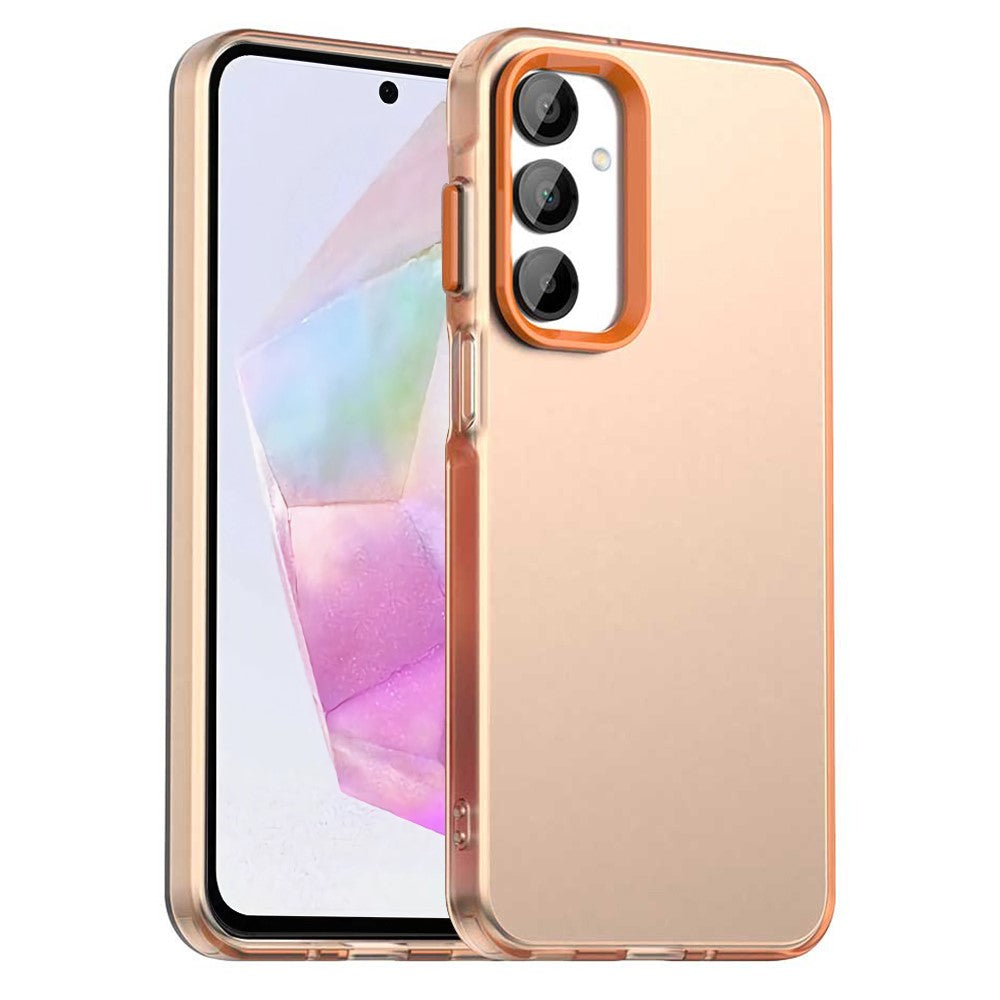 For Samsung Galaxy A35 5G Case PC+TPU+PET Matte Anti-Drop Phone Back Cover